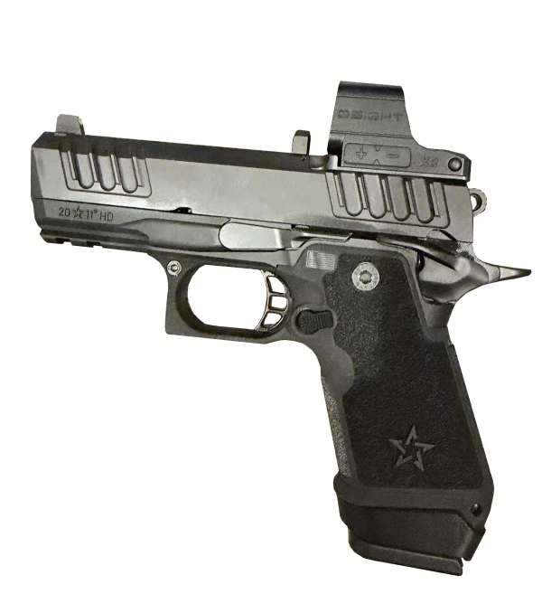 Staccato HD C3.6 with Glock 17 magazine sleeve